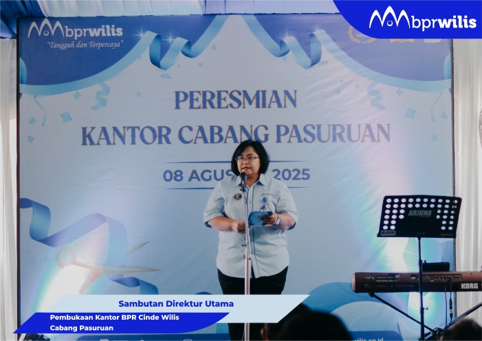 Sambutan Direktur Utama dalam Acara Peresmian Kantor Cabang Pasuruan pada Hari Jumat, 8 Agustus 2025