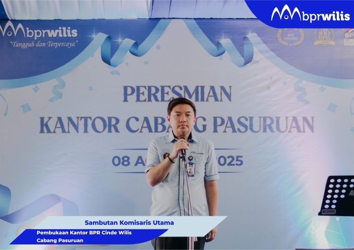 Sambutan Komisaris Utama dalam Acara Peresmian Kantor Cabang Pasuruan pada Hari Jumat, 8 Agustus 2025