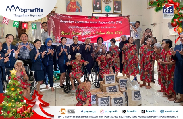 Kegiatan CSR BPR Wilis Cabang Ambulu di Panti Jompo Bakti Luhur